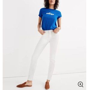 Madewell 9" High-Rise Skinny Jeans White Size 26